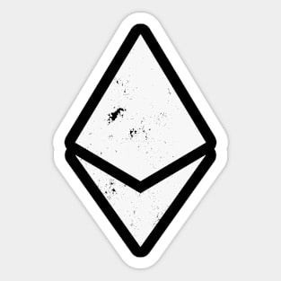 White Ethereum Logo - ETH Sticker